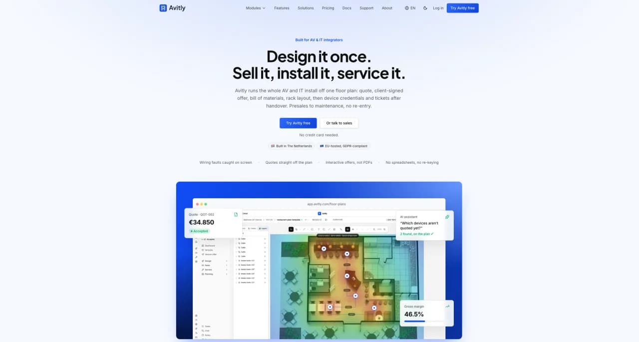 Screenshot of the avitly.com website